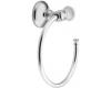 Creative Specialties by Moen Highland DN3586WCH Chrome/White Towel Ring