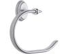 Creative Specialties by Moen Calais DN3786BCC Brushed Chrome/Chrome Towel Ring
