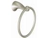 Moen DN8586BN Cabrina Brushed Nickel Towel Ring