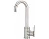 Danze D151558SS Parma Stainless Steel Single Side Mount Handle Bar Faucet