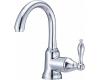 Danze D221540 Fairmont Polished Chrome Single Handle Centerset Faucet Side Mount Handle with Touch Down Drain