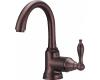 Danze D221540RB Fairmont Oil Rub Bronze Single Handle Centerset Faucet Side Mount Handle with Touch Down Drain