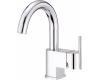 Danze D221542 Como Polished Chrome Single Handle Centerset Faucet Side Mount Handle with Touch Down Drain