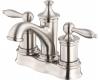 Danze D301010BN Prince Brushed Nickel Two Handle Centerset Faucet with touchdown drain