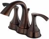 Danze D301022BR Antioch Tumbled Bronze Two Handle Centerset Faucet Lav with 50/50popup drain