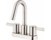 Danze D301030BN Amalfi Brushed Nickel Two Handle Centerset Faucet with touchdown drain