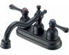 Danze D301057BS Opulence Satin Black Two Lever Handle Centerset Faucet