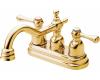 Danze D301057PBV Opulence Polished Brass Two Lever Handle Centerset Faucet