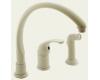 Delta Waterfall 172-BSWF Biscuit Lever Handle Kitchen Faucet with Side Spray