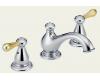 Delta Leland 3578-LHP+H278CB Chrome 6-16" Widespread Bath Faucet with Lever Handle