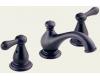 Delta 3578-RBLHP+H278RB Leland Venetian Bronze 6-16" Widespread Bath Faucet with Lever Handle