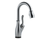 Delta 9678T-AR-DST Leland Arctic Stainless Single Handle Pull-Down Bar / Prep Faucet with Touch2O Technology