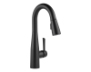 Delta 9913-BL-DST Essa Matte Black Single Handle Pull-Down Bar / Prep Faucet