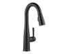 Delta 9913T-BL-DST Essa Matte Black Single Handle Pull-Down Bar / Prep Faucet with Touch2O Technology