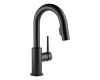 Delta 9959-BL-DST Trinsic Matte Black Single Handle Pull-Down Bar / Prep Faucet