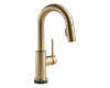 Delta 9959T-CZ-DST Trinsic Champagne Bronze Single Handle Pull-Down Bar/Prep Faucet Featuring Touch2O Technology