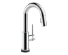 Delta 9959T-DST Trinsic Chrome Single Handle Pull-Down Bar/Prep Faucet Featuring Touch2O Technology