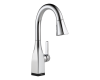 Delta 9983T-DST Mateo Chrome Single Handle Pull-Down Bar / Prep Faucet with Touch2O Technology