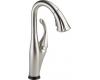 Delta 9992T-SS-DST Addison Brilliance Stainless Single Handle Pull-Down Bar/Prep Faucet Featuring Touch2O