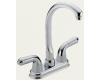 Delta 2190-LHP Waterfall Chrome Two Handle Bar/Prep Faucet