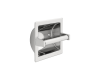 Delta 45072 Chrome Brass Recessed Paper Holder With Brass Roller