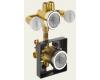 Delta R18222-XO Pre-Plumbed Rough-In Valve With Extra Outlet (6-Function)