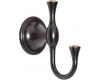 Delta 137239 Meridian Oil Rubbed Bronze Double Robe Hook