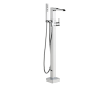 Delta T4768-FL Ara Chrome Floor Mount Tub Filler with Handshower