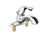 Delta 525LF-MPU Core 520/522 Series Chrome Single Handle Centerset Lavatory Faucet with City Shanks - Metal Pop-Up