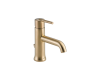 Delta 559LF-CZMPU Trinsic Champagne Bronze Single Handle Lavatory Faucet with 4" Plate/Metal Pop-Up