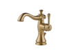 Delta 597LF-CZMPU Cassidy Champagne Bronze Single Handle Lavatory Faucet with 4" Plate/Metal Pop-Up