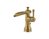 Delta 598LF-CZMPU Cassidy Champagne Bronze Single Handle Lavatory Faucet with Channel Spout