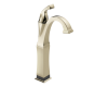 Delta 751T-PN-DST Dryden Polished Nickel Single Handle Vessel Lavatory Faucet with Touch2O.Xt Technology