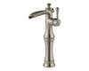 Delta 798LF-SS Cassidy Stainless Single Handle Lavatory Faucet with Channel Spout and Riser