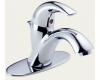 Delta CSpout 583-WF Chrome 4" Centerset Bath Faucet with Lever Handle & Pop-Up