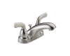 Delta B2510LF-SS Foundations Core Brilliance Stainless Two Handle Centerset Lavatory Faucet