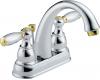 Delta Traditional 25995LF-CB-D Chrome & Brilliance Polished Brass Two Handle Centerset Lavatory Faucet