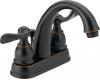 Delta 25996LF-OB Windemere Oil Rubbed Bronze Two Handle Centerset Lavatory Faucet