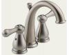 Delta 4575-SS Leland Brilliance Stainless J-Spout Mini-Widespread Bath Faucet