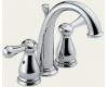 Delta 4575 Leland Chrome J-Spout Mini-Widespread Bath Faucet