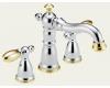 Delta Victorian 4555-CBLHP Chrome & Brilliance Polished Brass Mini-Widespread Bath Faucet
