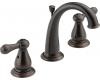 Delta 3575-RBMPU Leland Venetian Bronze Two Handle Widespread Lavatory Faucet