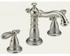 Delta 3555-SSLHP Victorian Brilliance Stainless Widespread Bath Faucet