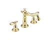 Delta 3555LFPB-216PB Victorian Brilliance Polished Brass Two Handle Widespread Lavatory Faucet