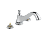 Delta T2795-LHP Cassidy Chrome 3-Hole Roman Tub Trim - Low Arc Spout