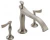 Delta T67390-BNLHP RSVP Brushed Nickel 3-Hole Roman Tub Faucet