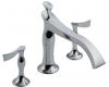 Delta T67390-PCLHP RSVP Chrome 3-Hole Roman Tub Faucet