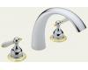 Delta CSpout T2783-CBLHP Chrome & Brilliance Polished Brass Roman Tub Whirlpool Faucet Trim Kit