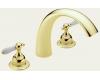 Delta CSpout T2783-PBLHP Brilliance Polished Brass Roman Tub Whirlpool Faucet Trim Kit