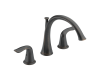 Delta T2738-RB Lahara Venetian Bronze Two Handle Roman Tub Faucet Trim with Lever Handles